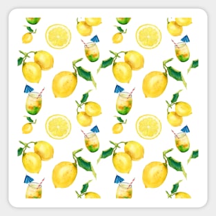 Tropical fruits pattern Sticker